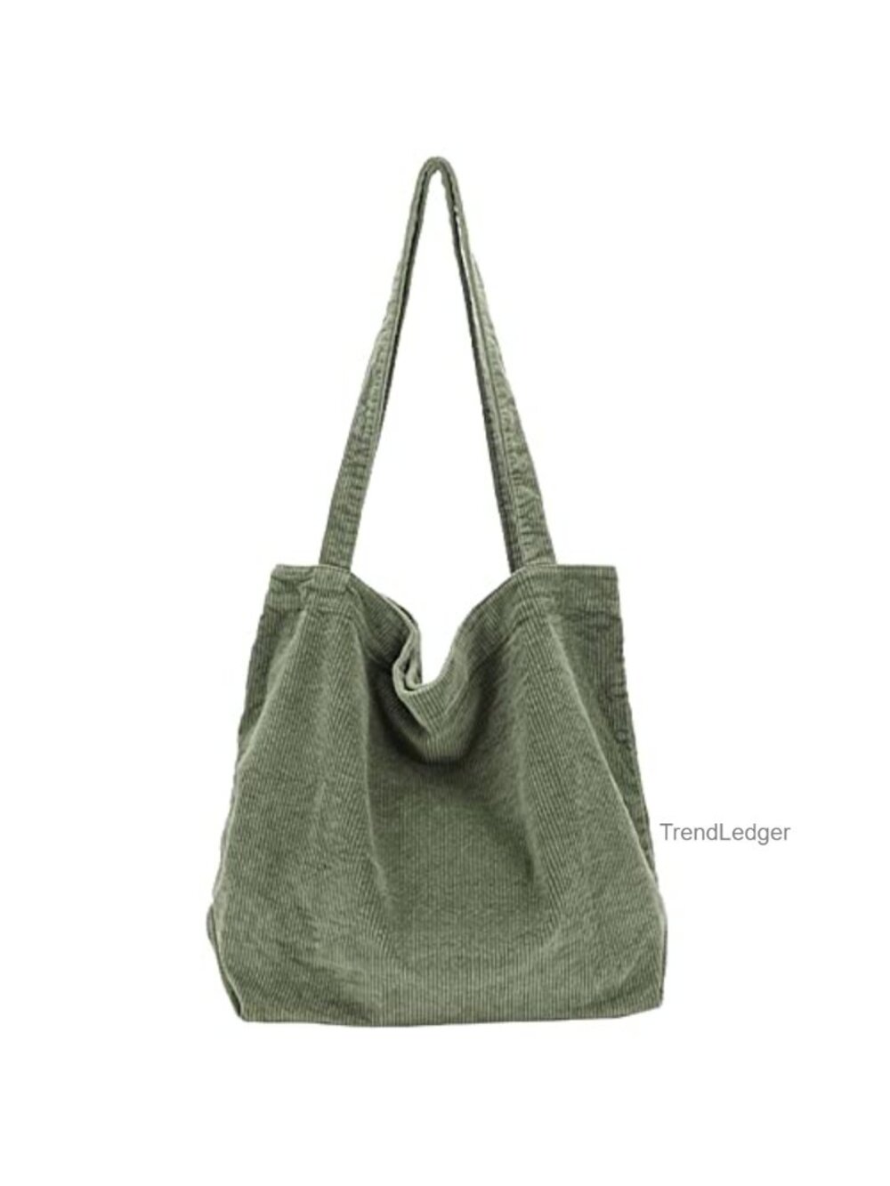 Corduroy Tote Bag Large Work Shoulder Purse for Women